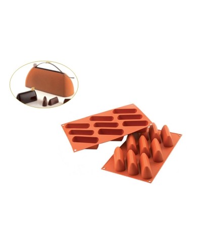 1 - Stampo silicone 9 Gianduiotto Silikomart SF126