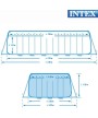 4 - Piscina fuoriterra Ultraframe rettangolare Intex 28362 26362