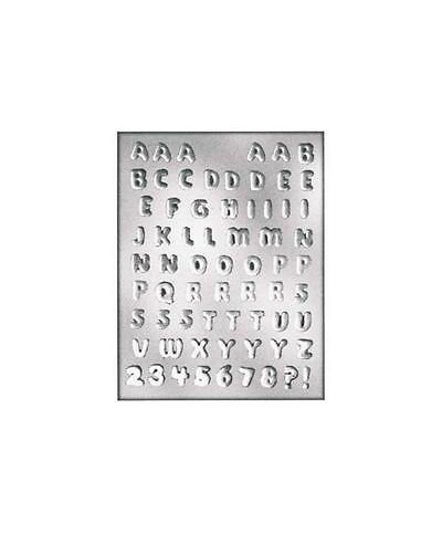 1 - SILIKOMART STAMPO CIOCCOLATO ALFABETO NUMERI PER GELATINE FRUTTA 9014241