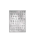 1 - SILIKOMART STAMPO CIOCCOLATO ALFABETO NUMERI PER GELATINE FRUTTA 9014241