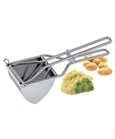 1 - EVA SCHIACCIAPATATE SCHIACCIA PRESSA PREMI PATATE PROFI INOX 18/8 30 CM