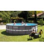 1 - Piscina fuoriterra Intex ultraframe 28332 tonda 549 x 132 cm con pompa a sabbia 26332