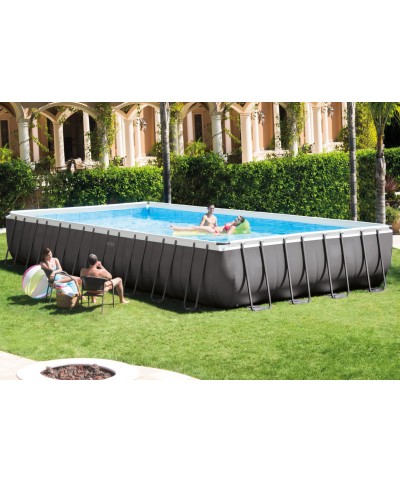 1 - INTEX 28372 PISCINA ULTRAFRAME RETTANGOLARE 975 X 488X 132 CM POMPA SABBIA 26372