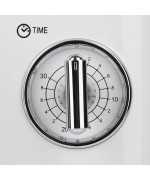 4 - Girmi Forno a cottura microonde 20 lt FM21 Retrò Vintage Bianco