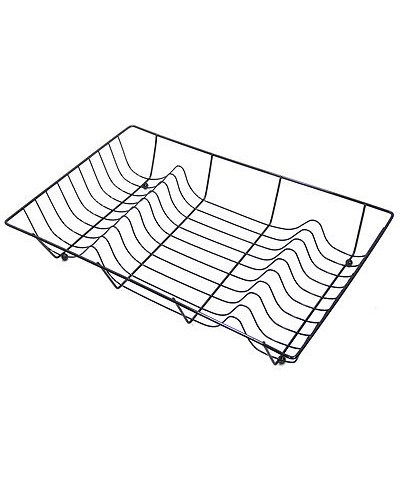 1 - EVA SCOLAPIATTI SCOLA PIATTI BLACK NICHEL 48,5 x 31,5 cm  h 9  078045