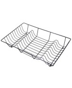 1 - EVA SCOLAPIATTI SCOLA PIATTI BLACK NICHEL 48,5 x 31,5 cm  h 9  078045