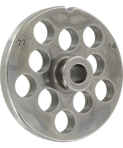 1 - Piastra acciaio TC 22 4714 A Reber tritacarne 14 mm