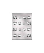 1 - SILIKOMART STAMPO TRENINO TRENO PER GELATINE FRUTTA CIOCCOLATINI 9015332