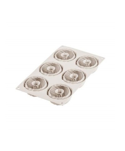 2 - Stampo multiporzione 6 Mini Intreccio 3D silicone Silikomart