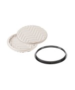 1 - Kit crostata Tarte Ring Grafique Silikomart anello forato per frolla