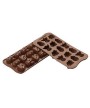 1 - SILIKOMART STAMPO SILICONE EASYCHOC WINTER INVERNO CIOCCOLATINI SCG 23
