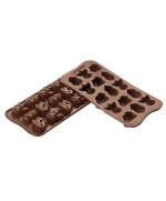 1 - SILIKOMART STAMPO SILICONE EASYCHOC WINTER INVERNO CIOCCOLATINI SCG 23