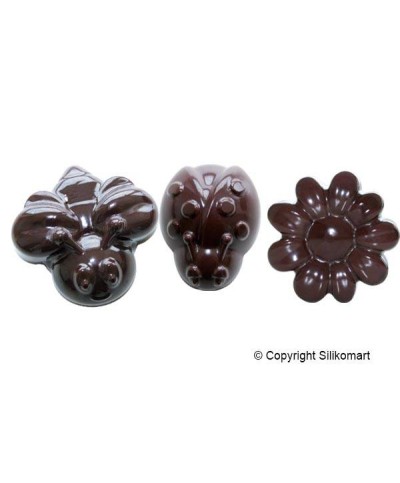 2 - SILIKOMART STAMPO SILICONE EASYCHOC SPRINGLIFE CIOCCOLATINI DOLCI SCG24