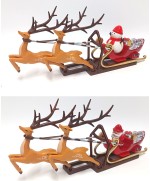 5 - Puntale Natalizio Rotante con Slitta, Luci e Musica – Per Albero di Natale