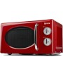 1 - Girmi Forno a cottura microonde 20 lt FM21 Retrò Vintage Rosso