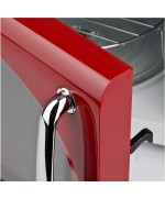 4 - Girmi Forno a cottura microonde 20 lt FM21 Retrò Vintage Rosso