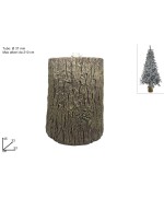 2 - Base tronco naturale per albero di Natale 45 cm – supporto stabile per alberi fino a 210 cm