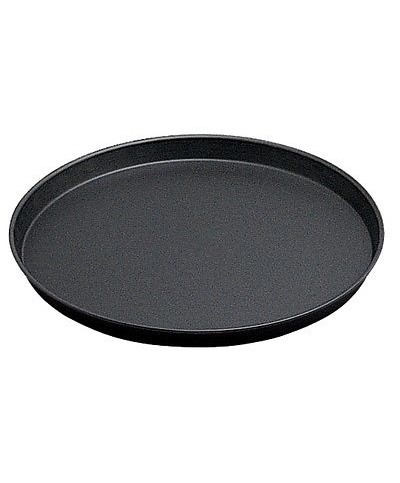 1 - TEGLIA PROFESSIONALE STAMPO FORMA PIZZA FOCACCIA TONDO 30 CM ACCIAIO