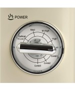 3 - Girmi Forno a cottura microonde 20 lt FM21 Retrò Vintage Crema