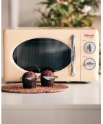 5 - Girmi Forno a cottura microonde 20 lt FM21 Retrò Vintage Crema