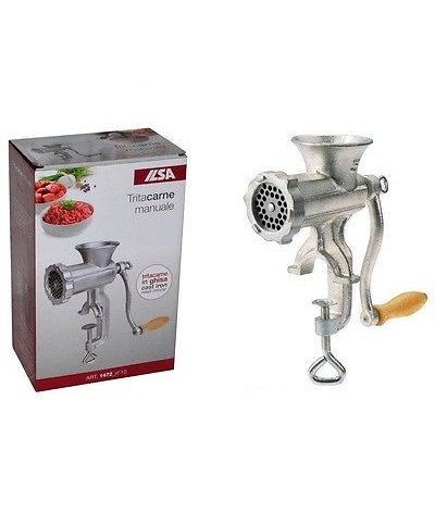 1 - ILSA TRITACARNE MANUALE GHISA TRITA CARNE PIASTRA 6 MM COLTELLO 1472 N 10