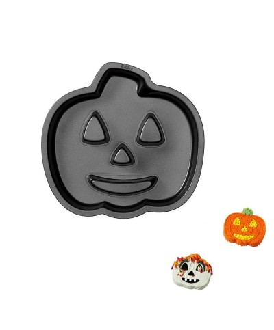 1 - WILTON STAMPO TEGLIA TORTIERA ZUCCA HALLOWEEN SORRIDENTE ANTIADERENTE