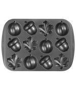 1 - WILTON STAMPO ALLUMINIO 12 FORME AUTUNNO FOGLIE ZUCCA ZUCCHE GHIANDA