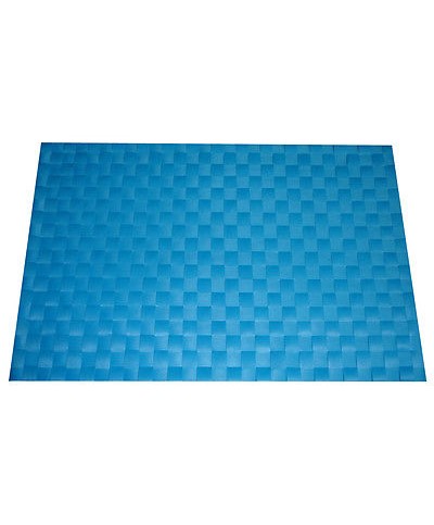 1 - TOVAGLIETTA ALL'AMERICANA INTRECCIATA TOVAGLIA TAVOLA AZZURRA CM 45 X 30