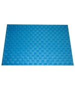 1 - TOVAGLIETTA ALL'AMERICANA INTRECCIATA TOVAGLIA TAVOLA AZZURRA CM 45 X 30