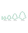 2 - Tagliabiscotti doppio Albero Natale Tescoma 630865 tagliapasta alberi