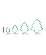 2 - Tagliabiscotti doppio Albero Natale Tescoma 630865 tagliapasta alberi