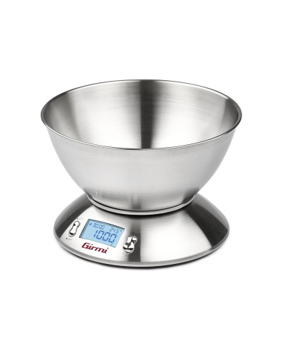 1 - Bilancia da cucina digitale con ciotola Girmi PS85 inox 5 Kg