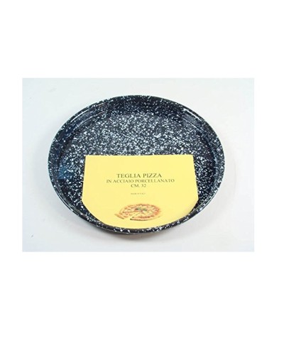 1 - Teglia pizza rotonda cm 32 acciaio porcellanato