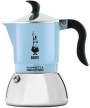 1 - Bialetti moka caffettiera Fiammetta Induction 2 tazze induzione celeste