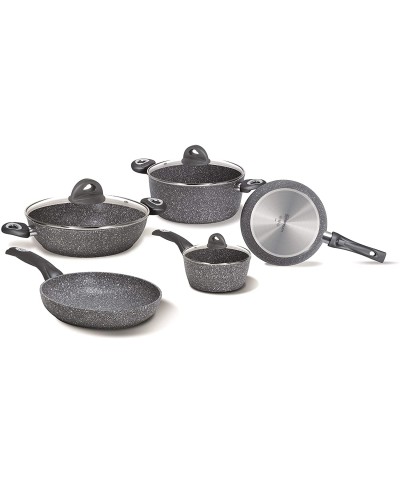 1 - Batteria di pentole 8 pezzi Aeternum Petra vera Madame 3.0 Full Induction