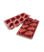1 - SILIKOMART STAMPO DOLCI SILICONE 8 ALBERI NATALE PINO MULTIPORZIONE SF 108