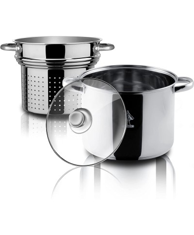 2 - Pastarella pentola con cestello Aeternum La Divina scolapasta 22 cm