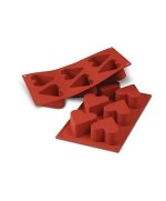 1 - SILIKOMART STAMPO STAMPI SILICONE 6 CUORI MULTIPORZIONE DOLCE CHEF SF 036