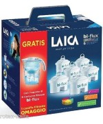 1 - LAICA J996 KIT 6 FILTRI BIFLUX CARAFFA 2,30 LT FILTRANTE FILTRO ACQUA