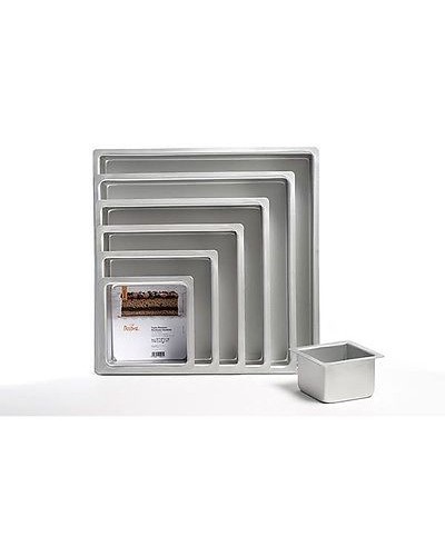 1 - DECORA TEGLIA PROFESSIONALE ANODIZZATA QUADRATA 25 X 25 X 10  CM 0062606