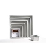 1 - DECORA TEGLIA PROFESSIONALE ANODIZZATA QUADRATA 25 X 25 X 10  CM 0062606