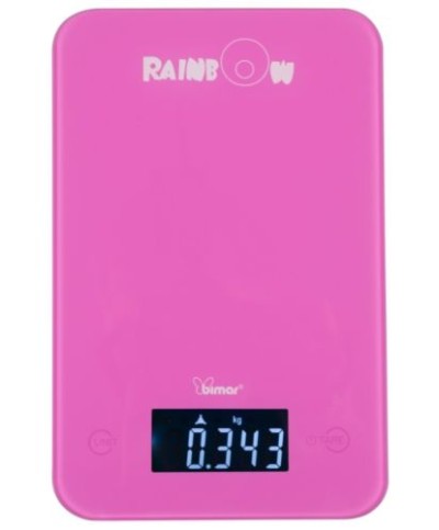 1 - BIMAR RAINBOW BILANCIA DA CUCINA ELETTRONICA PESA ALIMENTI 5 KG BC 400