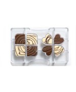 1 - DECORA STAMPO CIOCCOLATINI CIOCCOLATINO QUADRIFOGLIO DOLCI 35 X 35 MM