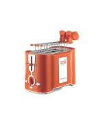 1 - ARIETE TOSTAPANE TIMER 2 PINZE ACCIAIO TOSTA TOAST TIME PANE ARANCIO 124