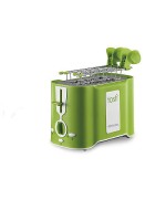 1 - ARIETE TOSTAPANE TIMER 2 PINZE ACCIAIO TOSTA TOAST TIME PANE VERDE 124