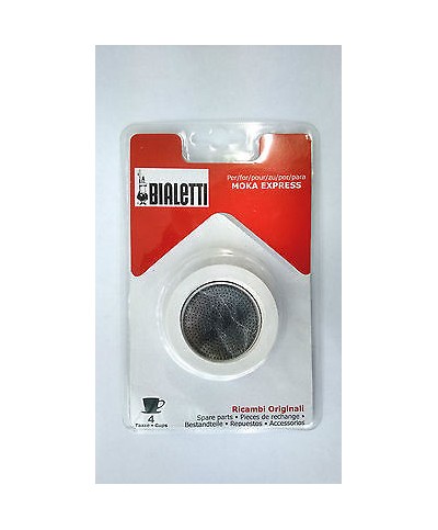 1 - BIALETTI RICAMBI GUARNIZIONI CAFFETTIERA 4 TZ PIASTRINA FILTRO 0109729/UP