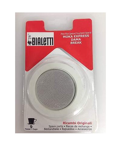 1 - BIALETTI RICAMBI GUARNIZIONI CAFFETTIERA 9 TZ PIASTRINA FILTRO 0109745/UP