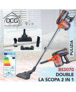 1 - Aspirapolvere Scopa Elettrica Ciclonica 2 in 1 Dcg BS3070