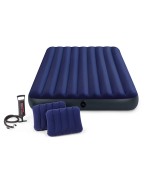 3 - Materasso gonfiabile matrimoniale Intex 68765 pompa manuale 2 cuscini