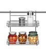 1 - Mensola doppia porta spezie e accessori Tescoma